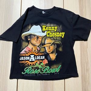 Kenny Chesney Jason Aldean Rose Bowl Rap Tee Style Concert Shirt
